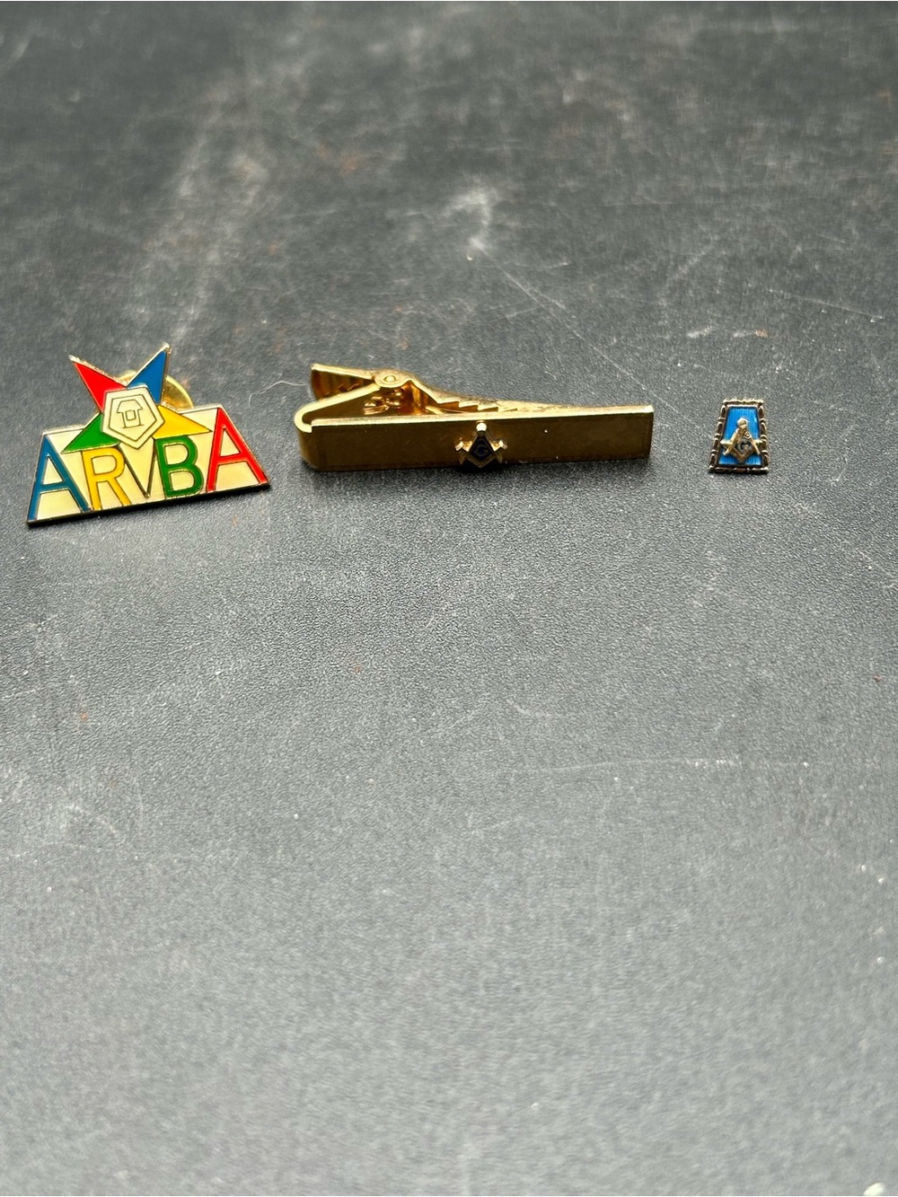 Masonic tie tac Enamel Pin, mason and 10k lapel pin
